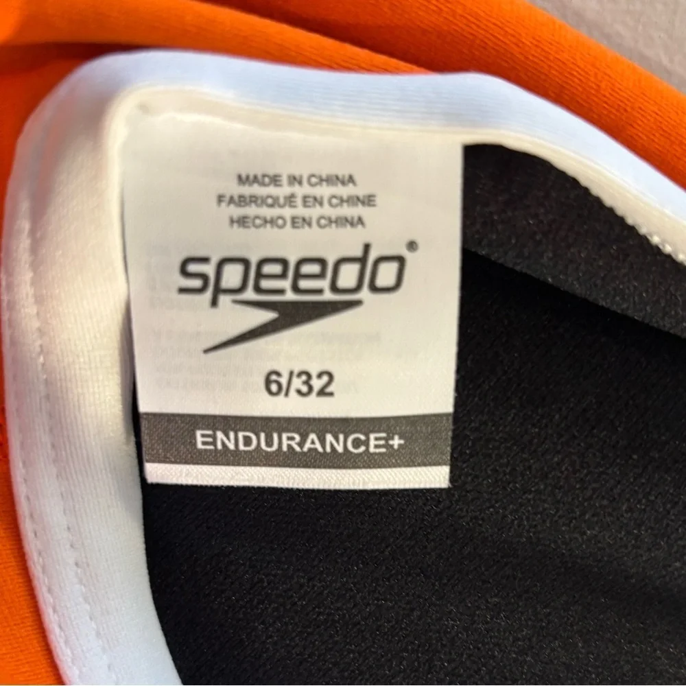 Speedo Endurance+ Train Tech III Swimsuit Size 6